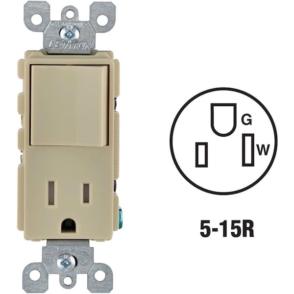 Decora Ivory 15A Switch & Outlet